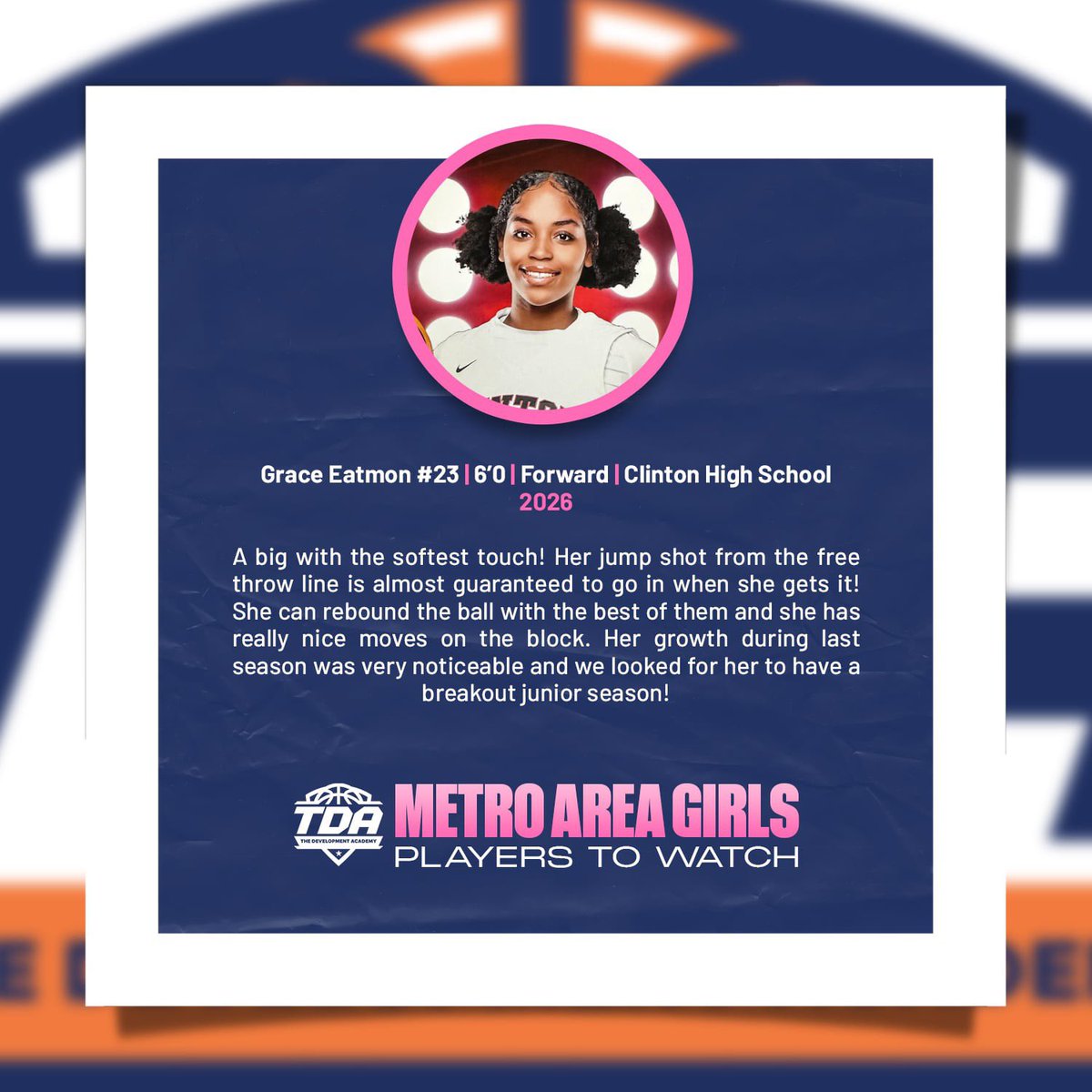 Get to know some of the amazing talent from our Metro Area Girls Players To Watch List! ⬇️

Grace Eatmon (<a href="/graceeatmon7/">Grace Eatmon</a> ) Clinton High School 2026