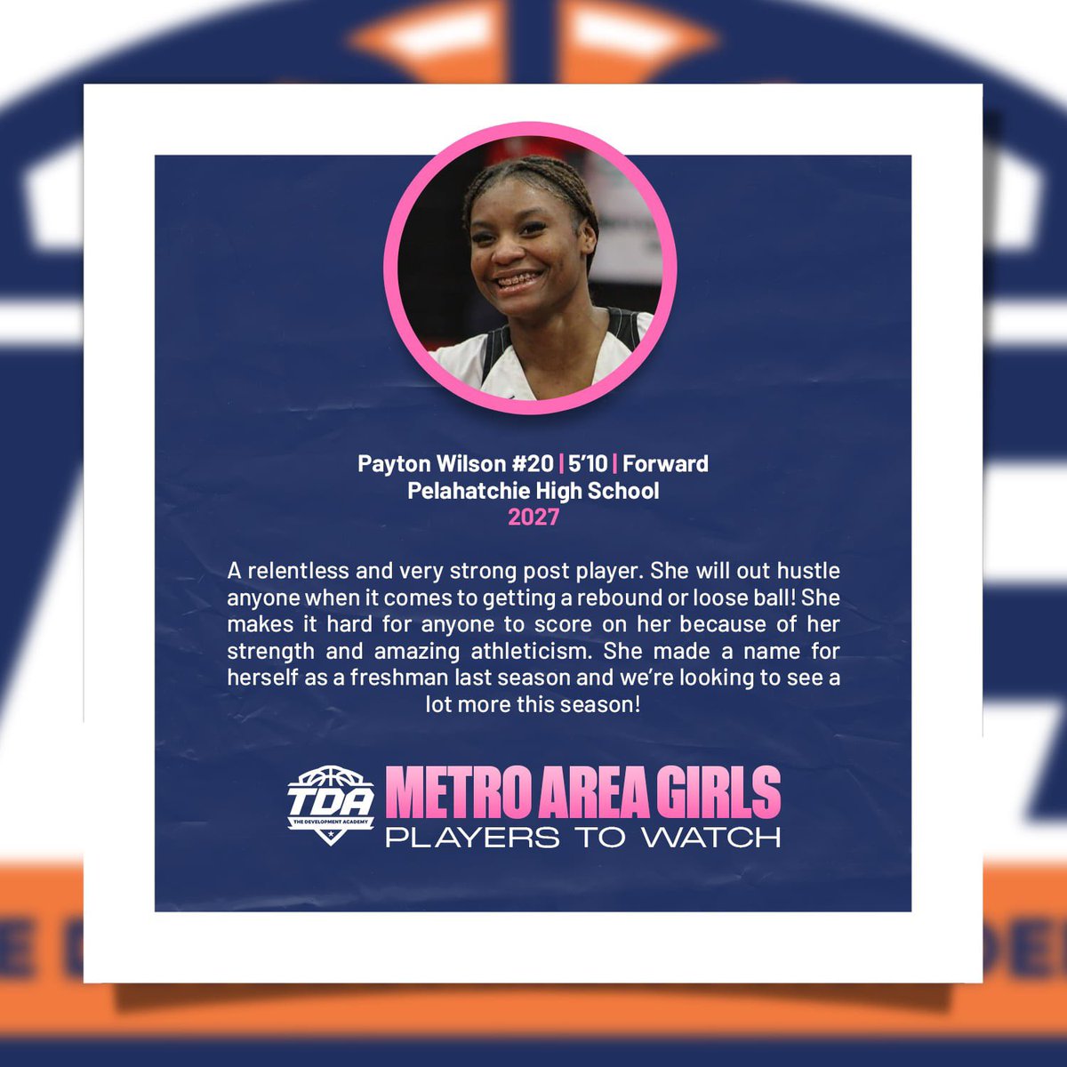 Get to know some of the amazing talent from our Metro Area Girls Players To Watch List! ⬇️

Payton Wilson (<a href="/bigpaint_2027/">Payton Wilson2027</a> ) Pelahatchie High School 2027