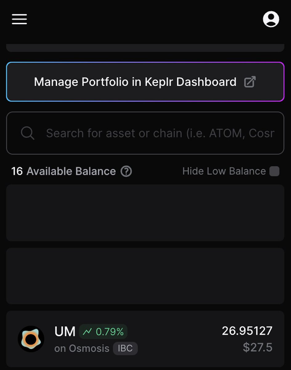 penumbrazone's tweet image. UM is now live on @keplrwallet