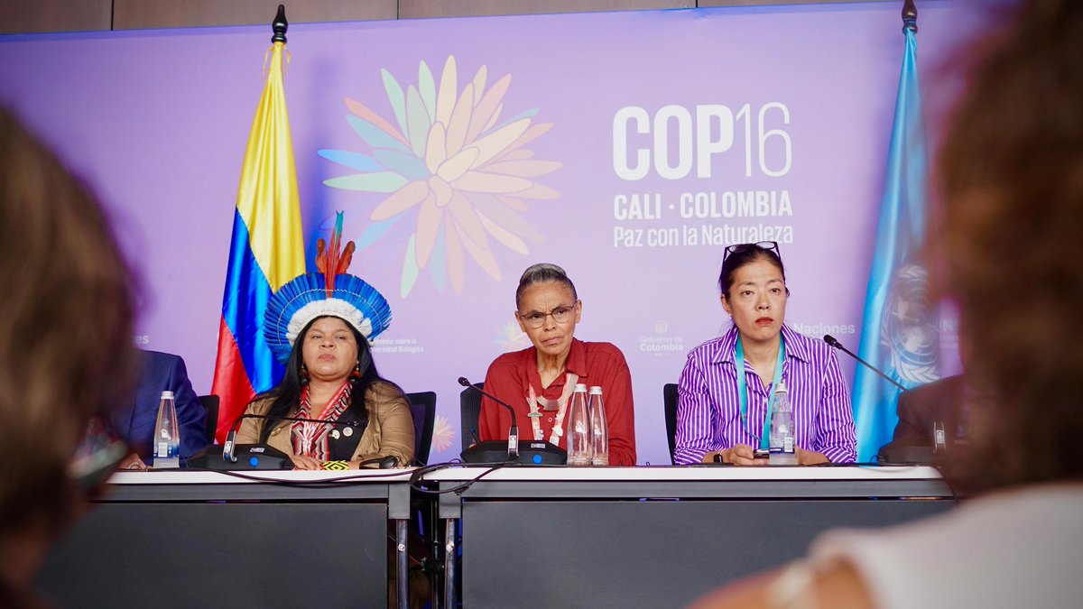 COP16 COLOMBIA 🇨🇴 (@cop16oficial) on Twitter photo Brazil supports Colombia at #COP16 to secure funding and strengthen environmental negotiations.
“This COP is not only Colombia’s success; it’s a success for all of us. That’s why we are all here, committed to biodiversity”: <a href="/mmeioambiente/">Ministério do Meio Ambiente e Mudança do Clima</a> <a href="/MarinaSilva/">Marina Silva</a> Brazil supports Colombia at #COP16 to secure funding and strengthen environmental negotiations.
“This COP is not only Colombia’s success; it’s a success for all of us. That’s why we are all here, committed to biodiversity”: <a href="/mmeioambiente/">Ministério do Meio Ambiente e Mudança do Clima</a> <a href="/MarinaSilva/">Marina Silva</a>