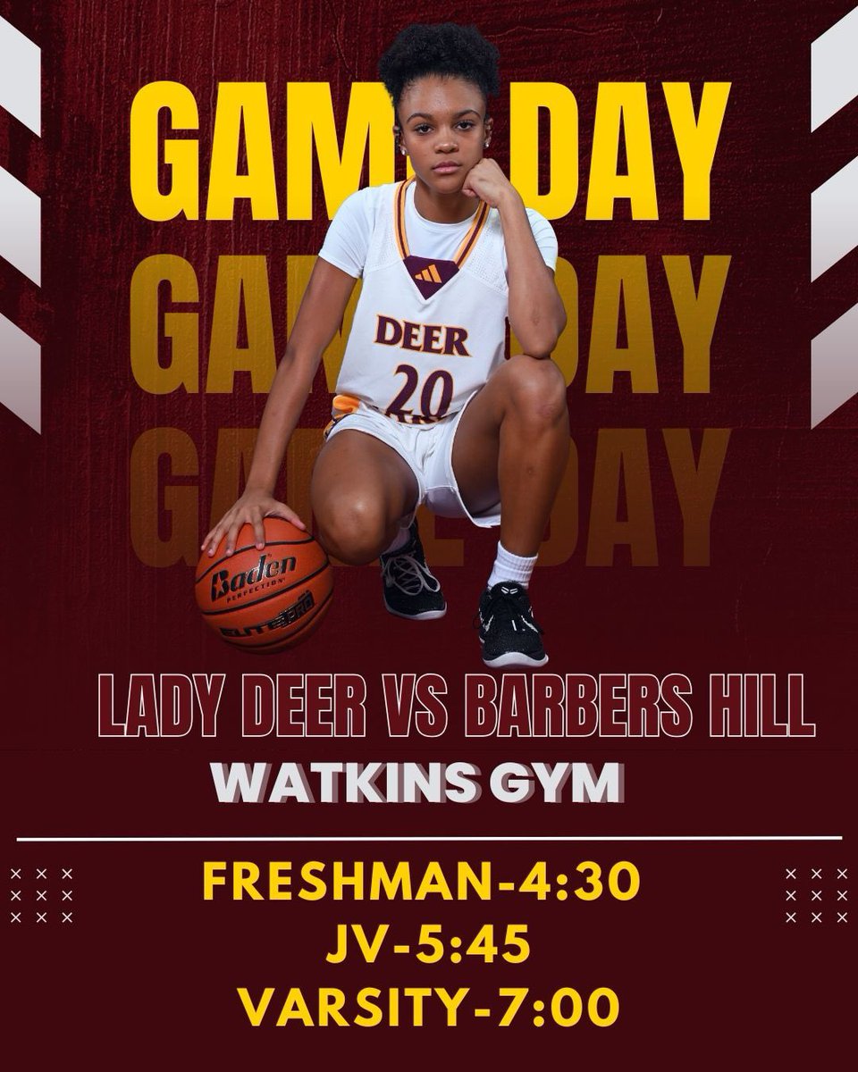 LadyDeerBB's tweet photo. It’s Game Day tomorrow!! Be loud and proud to cheer on your Lady Deer as we  have our season opener! 🤘🦌🏀 https://t.co/s8l8lxwBwn