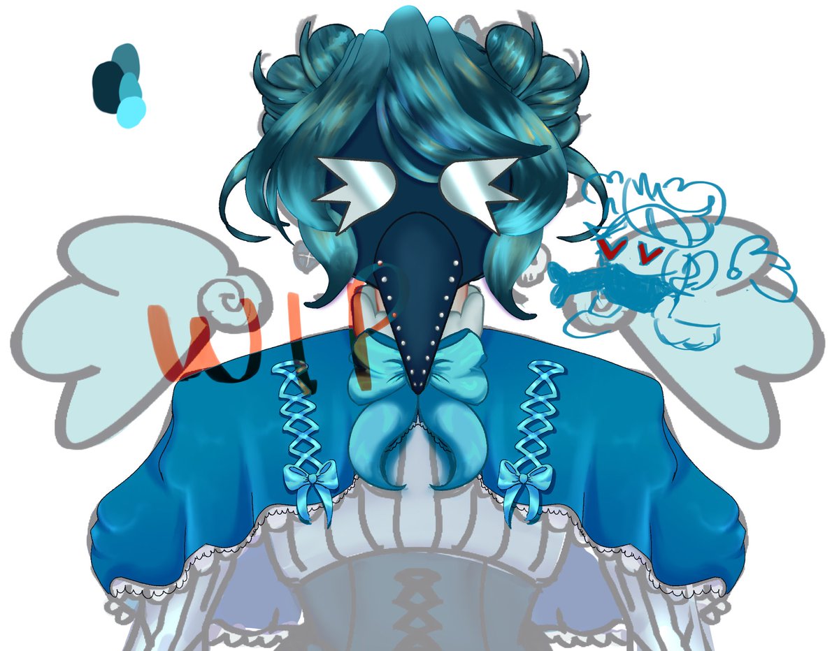 BlueWhiteRaven's tweet photo. I’ve been working on my full fledge Vtuber  and I love how she looks so far :D 

#wip #vtuber #workinprogress https://t.co/QCCbe6wyKx