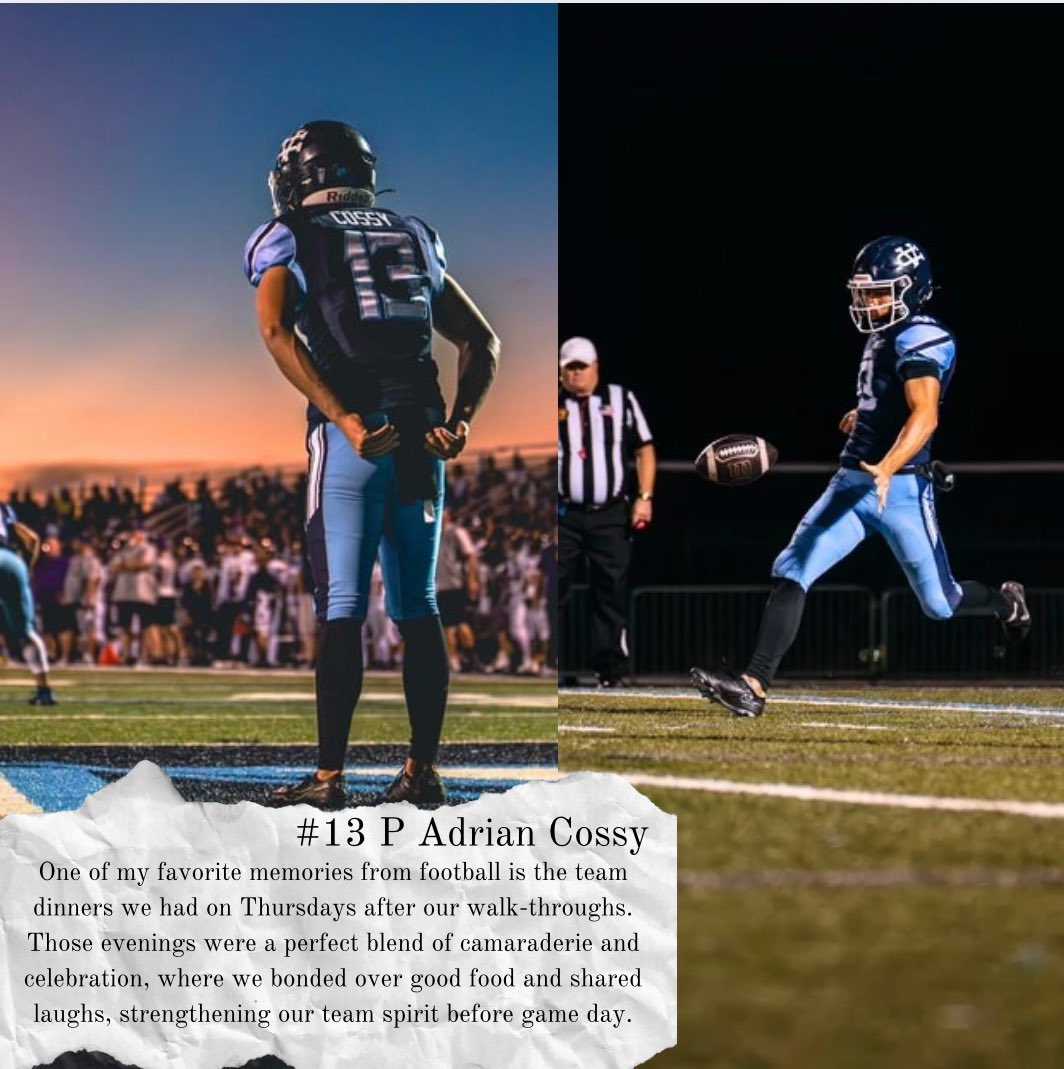 Senior Spotlight•#23 Corban• #7 Ethan•#13 Adrian