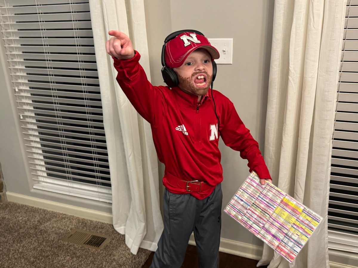 SethMcCune's tweet photo. I think we have a winner here! @CoachMattRhule @HuskerFootball #GBR https://t.co/EvBe8dLyIo