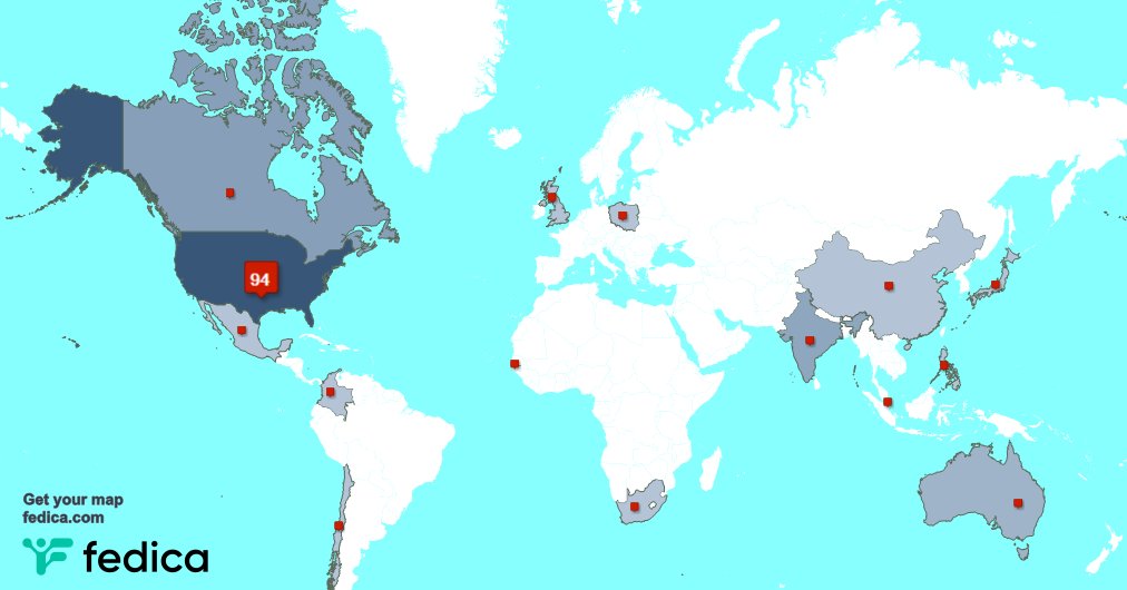 I have 1 new followers from USA last week. See fedica.com/!michaelthorpe…