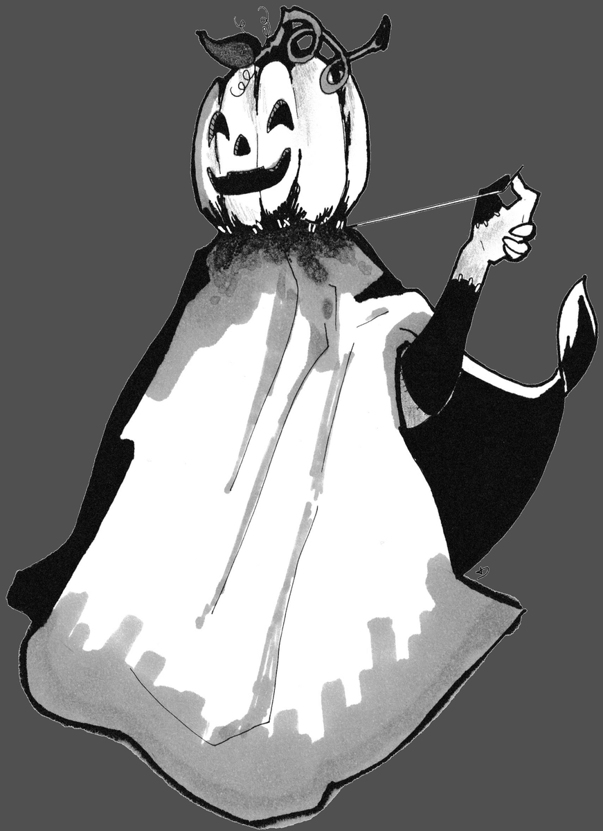 MoodyCryptid's tweet photo. Happy Halloween!!! 
Have a silly picture I came up with at 4 am :] https://t.co/fUbUAQpwnz