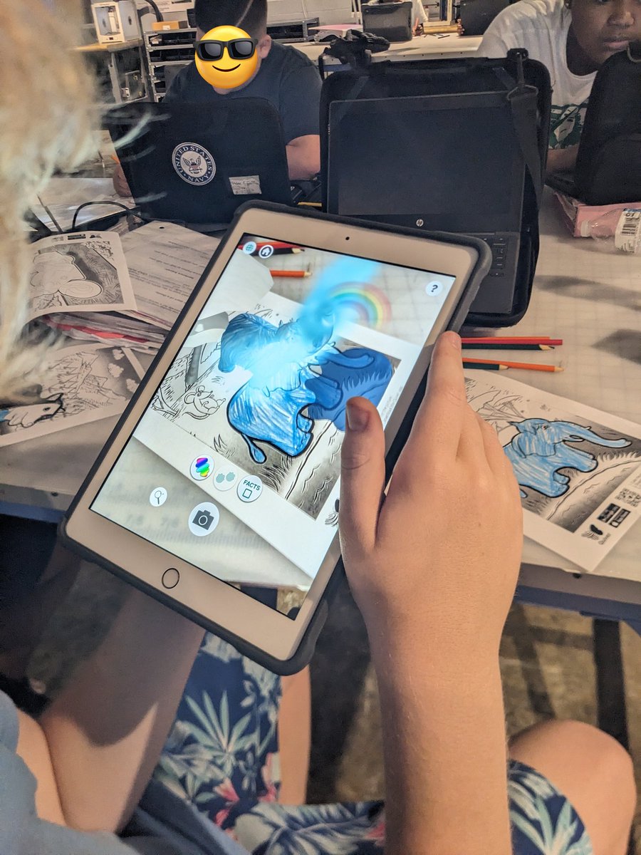 MsYaple (@msyaple) on Twitter photo Intro to AR is always one of my favorite days using <a href="/quivervision/">QuiverVision</a> & @CoSpaces_Edu & <a href="/mergecube/">#MergeCube</a> - such joy watching them light up as they bring their designs & colors to life 😍 Intro to AR is always one of my favorite days using <a href="/quivervision/">QuiverVision</a> & @CoSpaces_Edu & <a href="/mergecube/">#MergeCube</a> - such joy watching them light up as they bring their designs & colors to life 😍