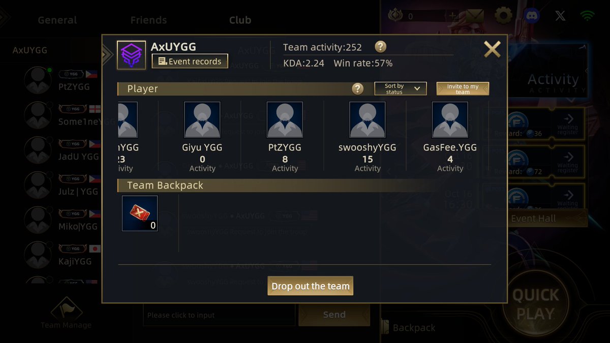 Our team in <a href="/AxU_YGG/">AxU</a> made it to top 100! Won't be able to make it to top without everyone's help!

#YGGxAOF #YGGGAPS7 <a href="/YieldGuild/">Yield Guild Games</a> <a href="/moba_aof/">Arena of Faith</a>