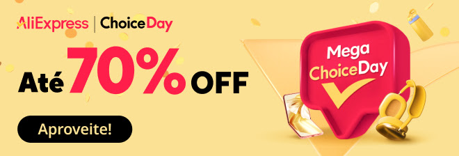 Evento Aliexpress Mega Choice Day - Começa meia-noite

s.click.aliexpress.com/e/_DEuf3Gv

-R$ 15 OFF em R$ 45 pagando com Google Pay

Cupons Digitáveis:
R$ 30 OFF em R$ 240: NOVCD30
R$ 60 OFF em R$ 480: NOVCD60
R$ 100 OFF em R$ 800: NOVCD100
R$ 180 OFF em R$ 1400: NOVCD180
R$ 330 OFF em R$