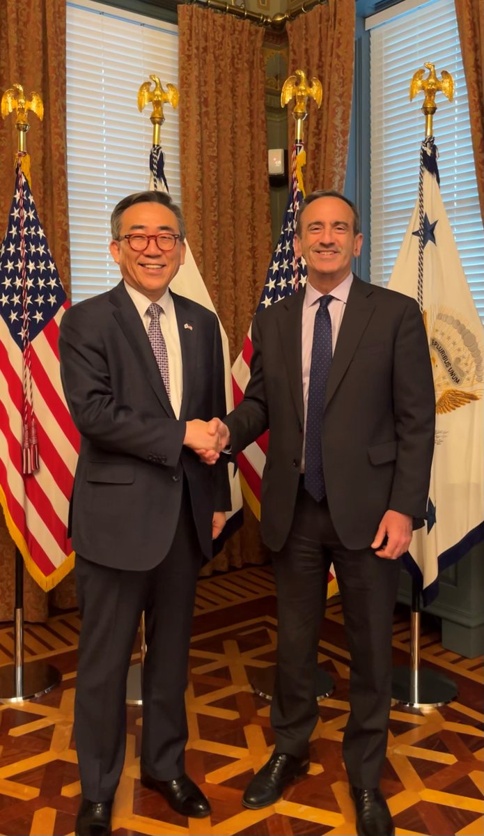 Great to meet today with Foreign Minister Cho of the Republic of Korea.

We discussed North Korea’s recent provocations including its troubling ties with Russia, the ironclad U.S. commitment to the ROK, and progress in our historic trilateral partnership with Japan.