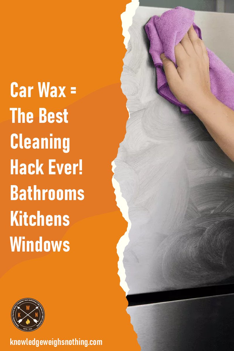 KWNHQ's tweet photo. Car Wax = The Best Cleaning Hack Ever! Bathrooms, Kitchens, Windows..
https://t.co/NwPRwXn7Vt

#DIY #Homesteading #Survival #Selfsufficiency
#Bushcraft #SHTF #Emergencypreparedness #Planning https://t.co/aoVJM57ZwB