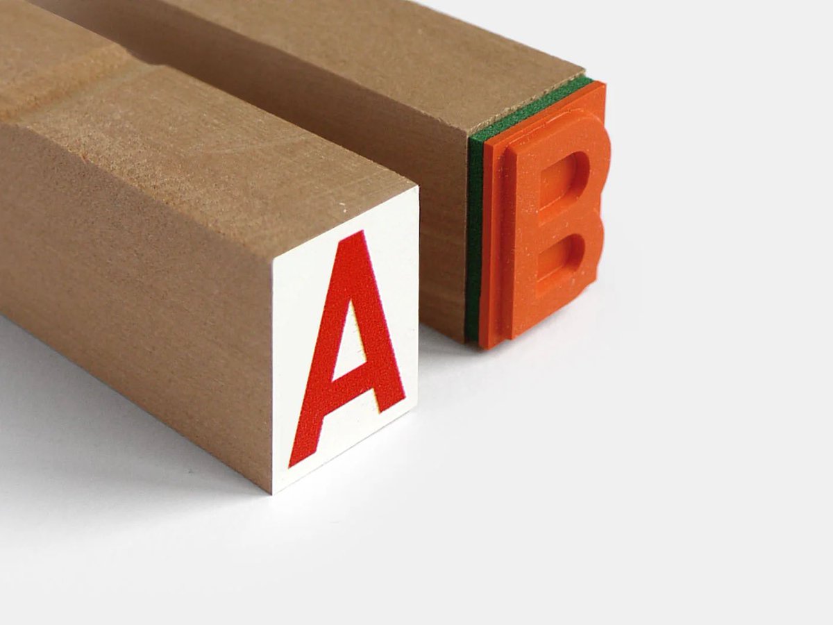 presentcorrect's tweet image. Fantastic rubber stamp alphabets, in three sizes. Wood &amp;amp; rubber. 

presentandcorrect.com/products/alpha…

Shipping worldwide.