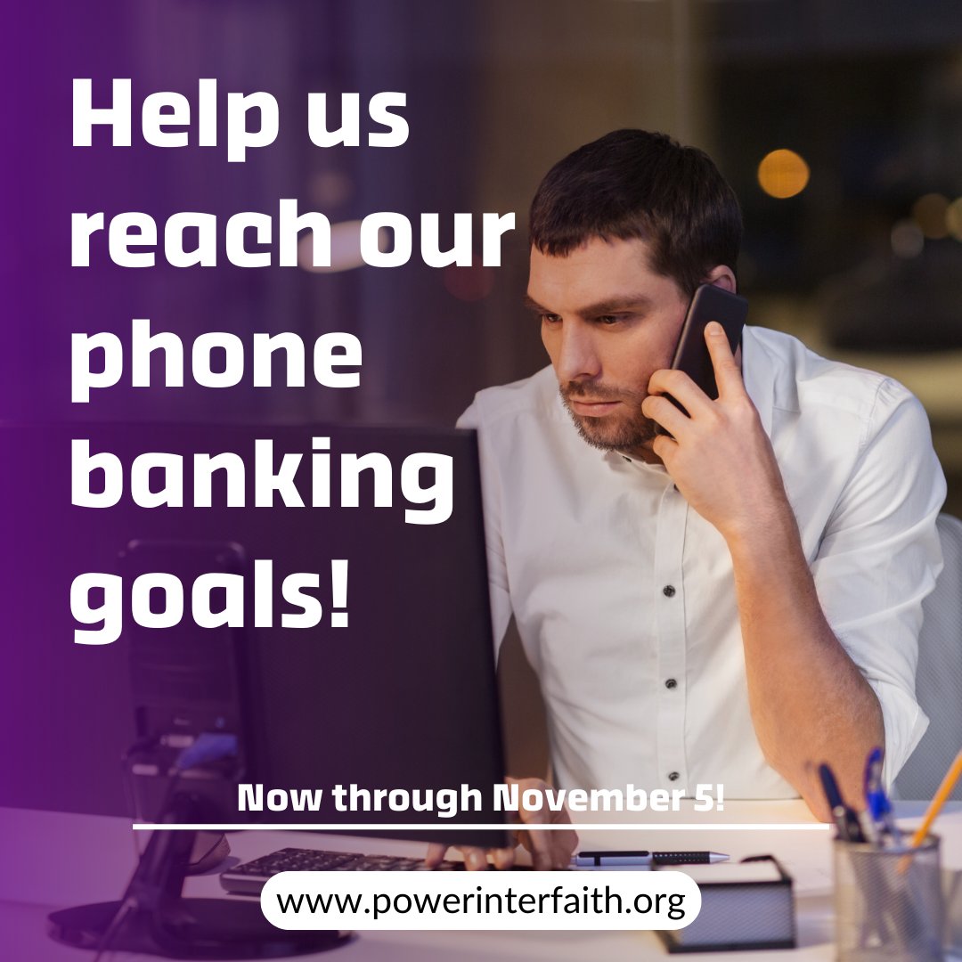 powerinterfaith's tweet photo. Calling all POWER people! Help us reach our phone banking goal before November 5th. Join a dedicated team working to ensure democracy for all. Can we count on you?
#POWERInterfaith #CivicEngagement #VotePA #MakeEveryCallCount #VoterTurnout https://t.co/JHE1JbSLWE