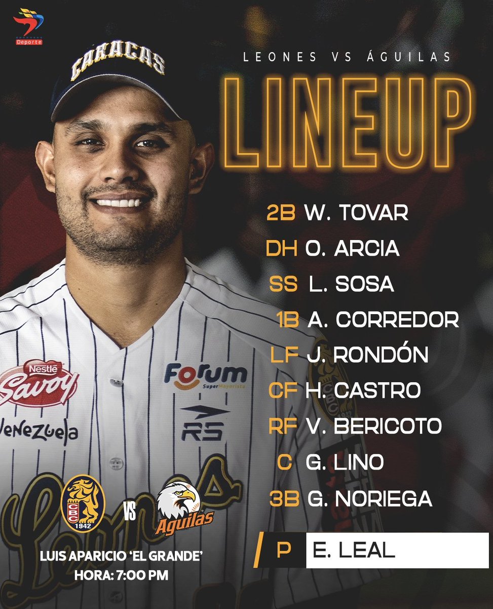 leones_cbbc's tweet photo. VAMOS 🦁

Así saldremos en el Luis Aparicio para enfrentar a Águilas 

#CaraquistaSoy🦁 https://t.co/LlwvKsdRih