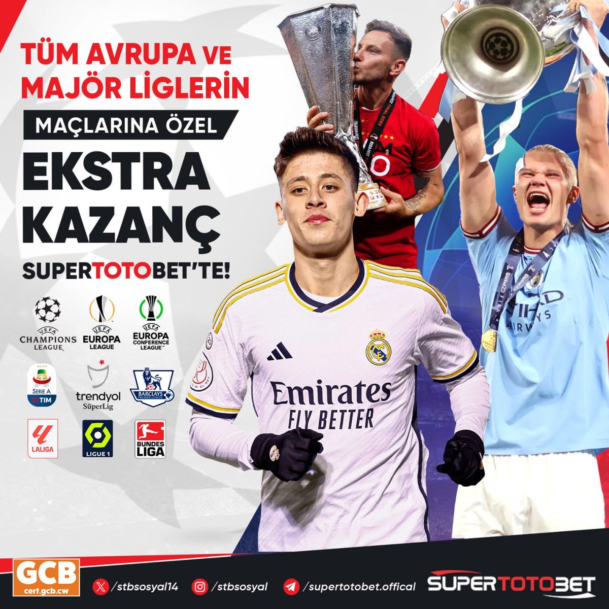 stbsosyal14's tweet photo. ⚽️Büyük Liglerde Büyük Kazanç

✅UEFA Şampiyonlar Ligi, 
✅UEFA Avrupa Ligi
✅Konferans Ligi
✅Ve Majör liglerin Maçlarına 

💰Ekstra Kazancın Supertotobet'te https://t.co/LLV58VaaM1