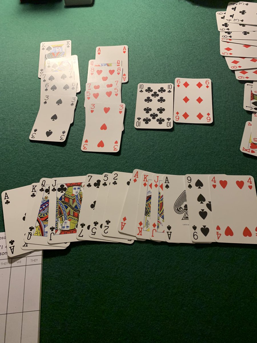 It was all trick, no treats for me tonight! A lay down 7 NT contract!