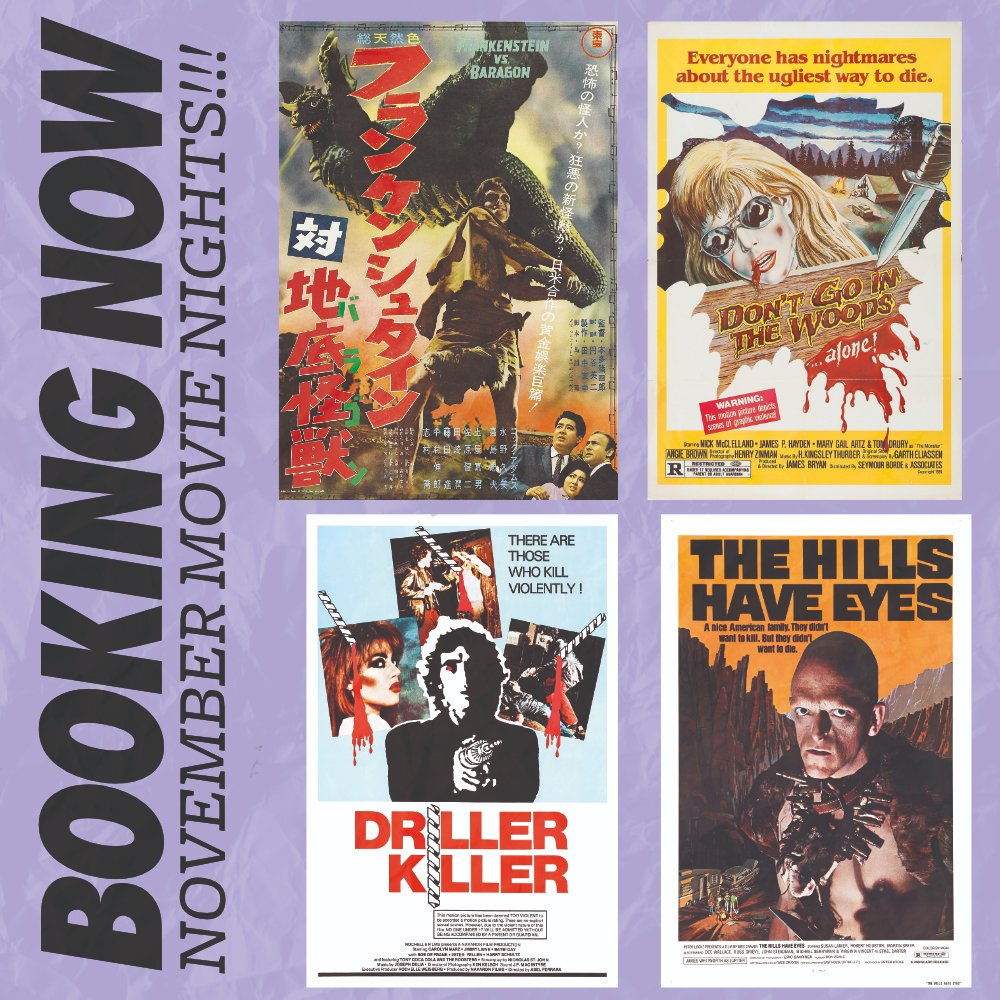 The first of my November movie nights are on sale now!

FRANKENSTEIN VS BARAGON
Mon 04 Nov <a href="/FinsburyParkPH/">Finsbury Park Picturehouse</a>

DON'T GO IN THE WOODS
Weds 06 Nov <a href="/GenesisCinema/">Genesis Cinema</a>

THE DRILLER KILLER
Weds 13 Nov <a href="/GenesisCinema/">Genesis Cinema</a>

THE HILLS HAVE EYES
Sun 17 Nov <a href="/beermerchantsHW/">Beer Merchants Tap</a>

🎟 linktr.ee/tokenhomo