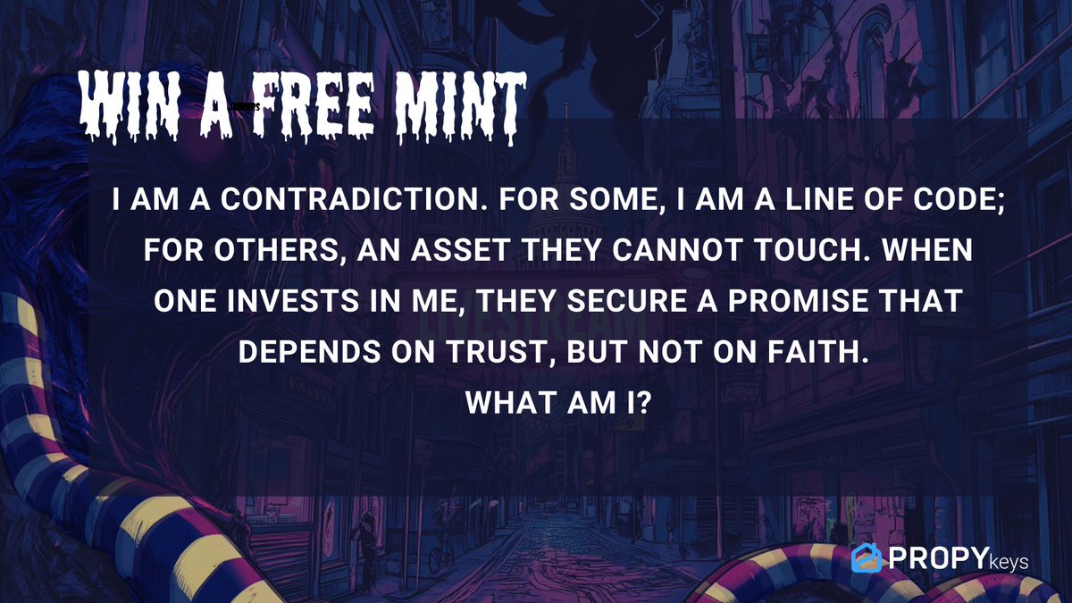 PropyKeys's tweet photo. 🚨 Mint Free with Zero Fees! 🚨

Trick or treat? Here’s our little #Halloween magic: No fees when you mint using Coinbase Wallet! Yep, you read that right, fees have vanished. 👻

To celebrate, we're giving away 6 free mints!
Here’s the deal:
💀 Reply with your best guess to this riddle
💀 Repost this post 
💀 Win!

⚠️ Heads up: It’s capped at $10 per person, with a total of $10K. So be one of the first to mint and save on fees!