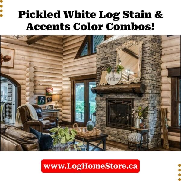 LogHomeStore1's tweet image. Happy Halloween! This is Perma-Chink&apos;s beautiful Lifeline Interior Stain in the color Pickled White, topped with easy-to-maintain Lifeline Acrylic Gloss to prevent dust build up. Complemented with Perma-Chink&apos;s Accents stain in Black Walnut!

#PermaChink #LogHomeStore #logbuilder