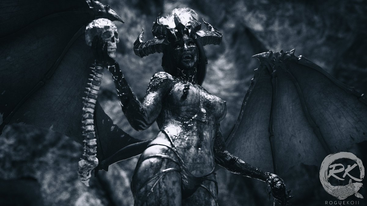 RogueKoii's tweet photo. 'The Demoness of Torment (Bloody Version)'

😈🩸 https://t.co/19igbICzt3