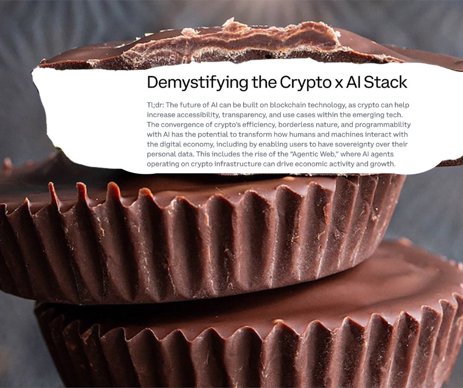 Parents PLEASE check your kids candy this Halloween.

Just found a thesis on the future of crypto x AI in a peanut butter cup.

But since you're here → coinbase.com/blog/demystify…