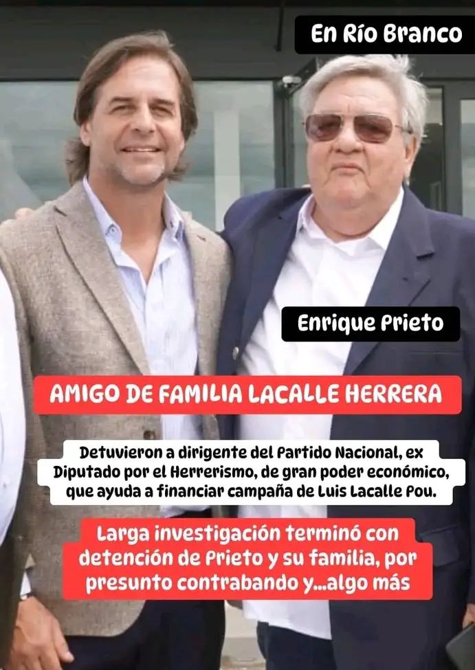 Otro nacionalista procesado por corrupción pero cómo es amigo del presidente y tiene un gran poder económico, como Valentina en Artigas, para la casa a realizar "tareas comunitarias". Si aplicaran la ley con todo rigor, tendríamos una cárcel llena de blancos.
