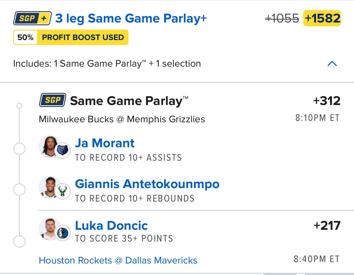 Alex__Monaco's tweet photo. NBA Halloween Player Props SGP!!

🎃Morant
🎃Giannis
🎃Luka
🏀BOOST ME

#NBAsgp #halloweenbets https://t.co/3EO5g7fZKR