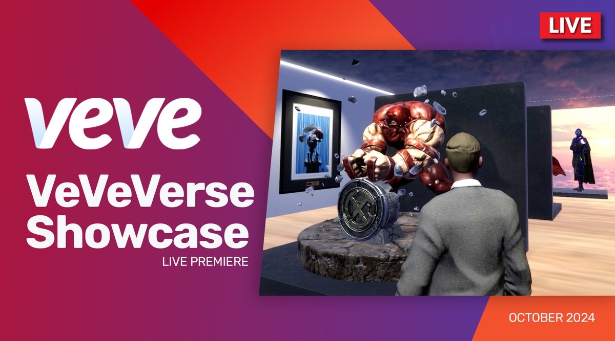 veve_official's tweet photo. ICYMI: VeVeVerse Live Premiere Showcase EP. 1 Replay! 
Share your thoughts, impressions, questions and ideas in the comments below! 👇 https://t.co/DroSohykl5 https://t.co/1MqeZAJqfq