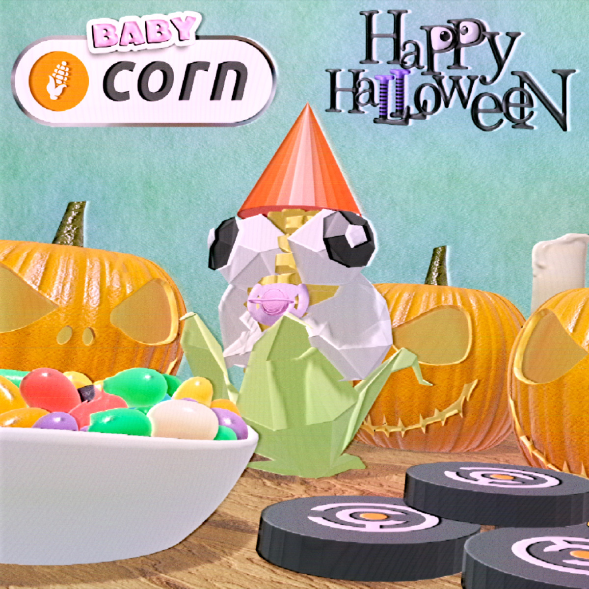 use_corn's tweet photo. Trick or treat yourself to some of Baby Corn’s Babylon points.

Gnome sayin'? https://t.co/AmxyHpul2G