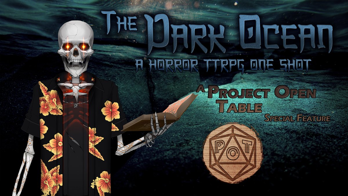 🌴 LIVE 🌴
The Final Day of the Viewerthon is here, and fittingly on Halloween!
The Horror TTRPG One Shot in <a href="/ProjOpenTable/">Project Open Table</a> begins: The Dark Ocean!

[Link in Bio]