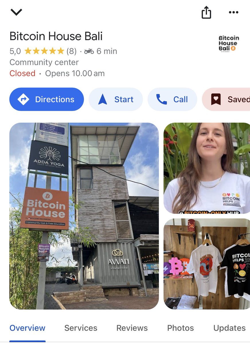 Bitcoin House Bali (@btchousebali) on Twitter photo Hey Bitcoin fam! Just noticed the Crypto Cafe Bali has more reviews than the <a href="/btchousebali/">Bitcoin House Bali</a> โ letโs fix that! ๐ช
Please drop a review and help us show the world that Bali is all about #Bitcoin, not cRyPtO. ๐งก Hey Bitcoin fam! Just noticed the Crypto Cafe Bali has more reviews than the <a href="/btchousebali/">Bitcoin House Bali</a> โ letโs fix that! ๐ช
Please drop a review and help us show the world that Bali is all about #Bitcoin, not cRyPtO. ๐งก