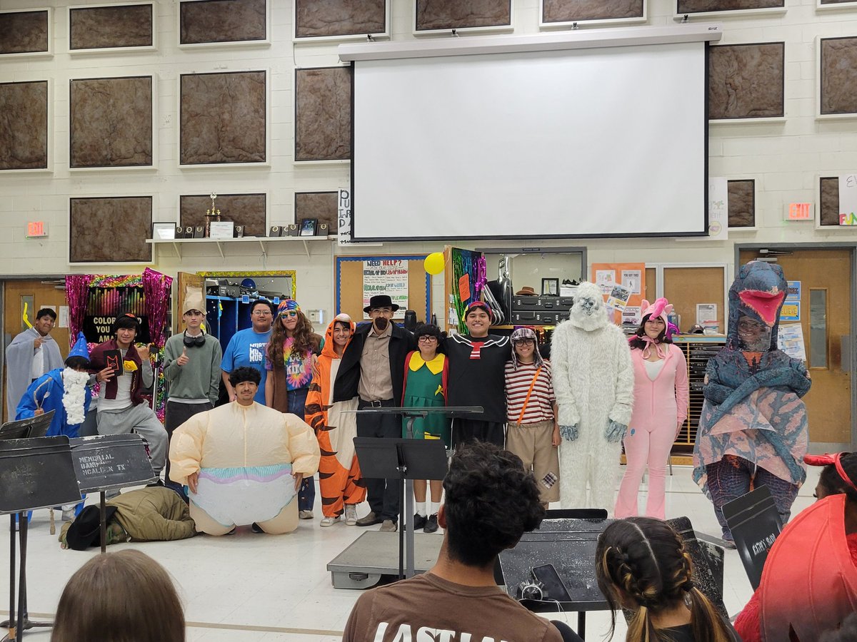 Annual Halloween Costume contest for the Mustang Band!!