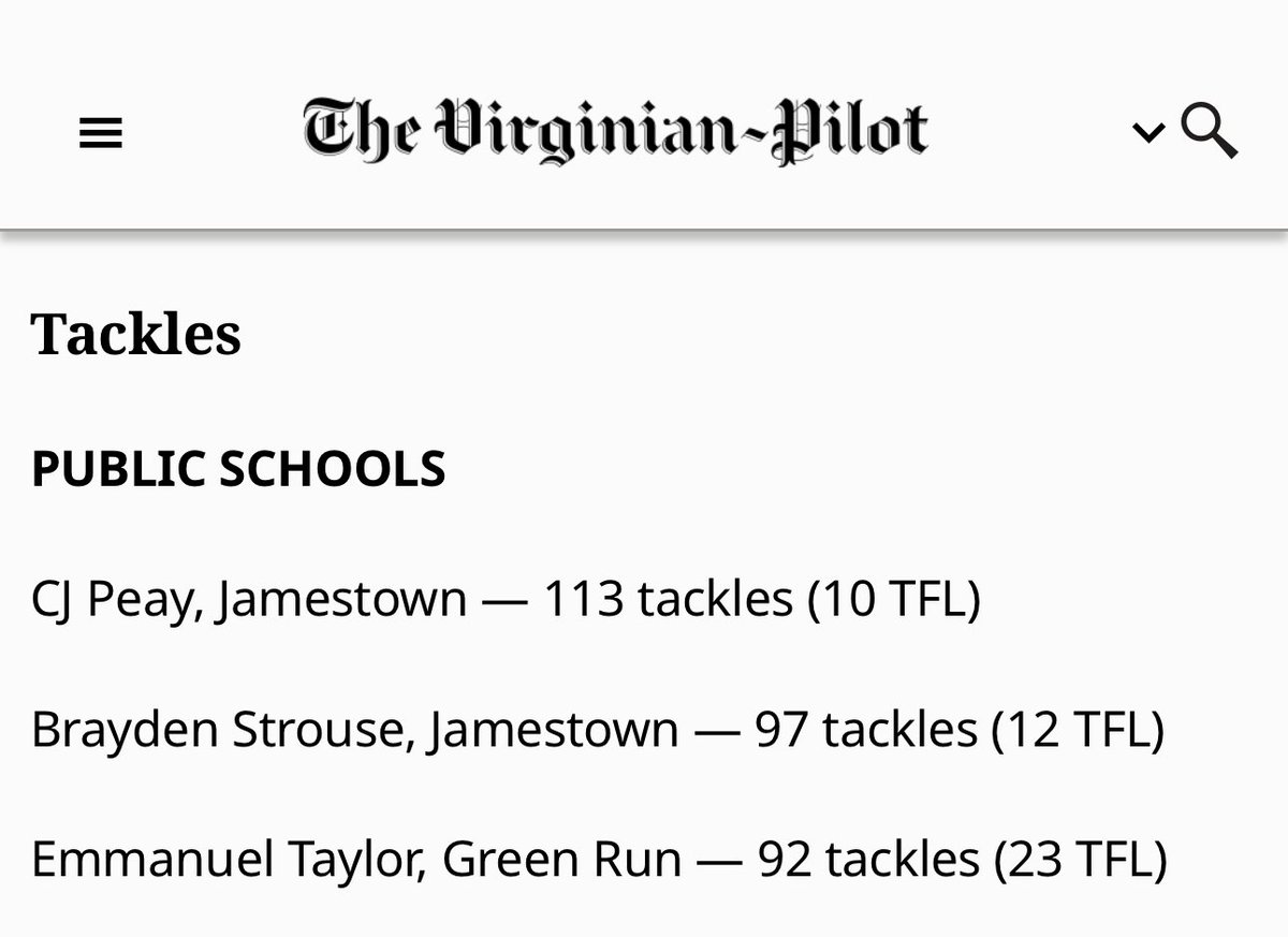 🚨Attention: Region 5A Defensive Player of the Year candidate 🚨
Division 5 coaches. Do your homework 📝 on Green Run Linebacker #8 Manny Taylor. <a href="/EmmanuelKT4/">Emmanuel “Manny” Taylor</a> 
A special season brewing, check the film
Through 8 games:
-92 Tackles
-23 TFL
-6 sacks
-11.5 tackles per game