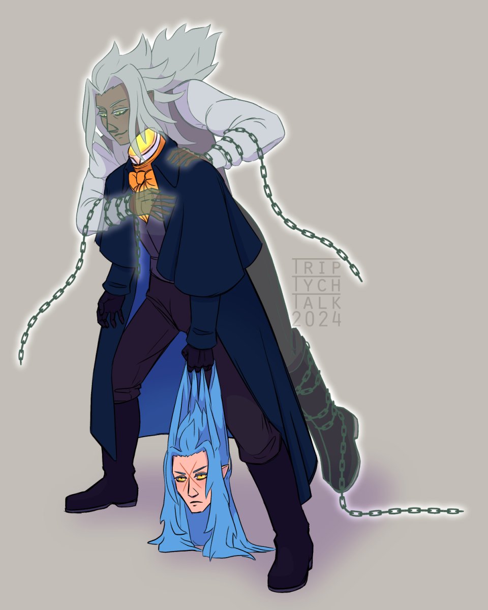 triptychtalk's tweet photo. Xemsai: don't lose your head. (Happy Halloween!) https://t.co/I47aWNPeR2