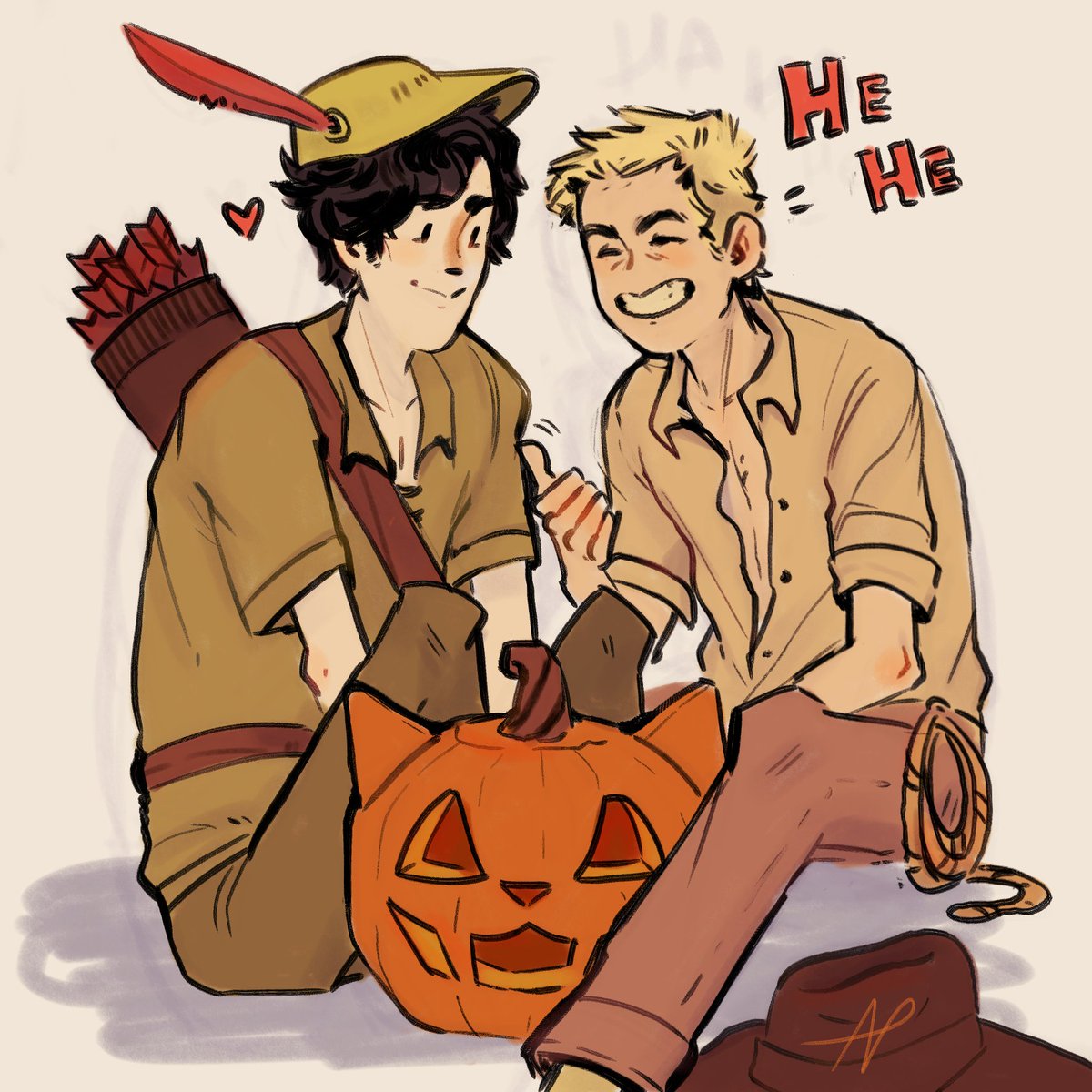 Happy Halloween! 🎃🎃 Any guesses who are they dressed as?