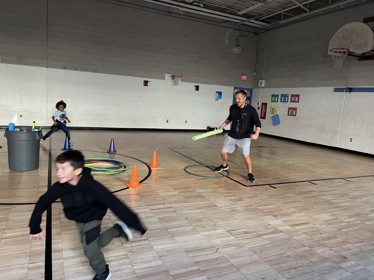 Nothing like Zombie Tag with first graders before 9:00 am on Halloween! 🎃 thanks Mr. Hartery for the invite! #BeALearningChampionHere