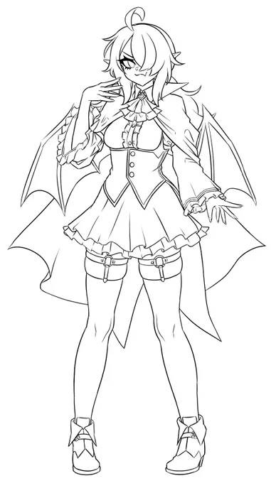 vampire oc for whom I won't be able to make an illustration in time for halloween 