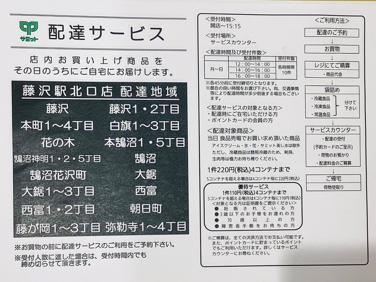 サミットストア藤沢駅北口店 on X: 