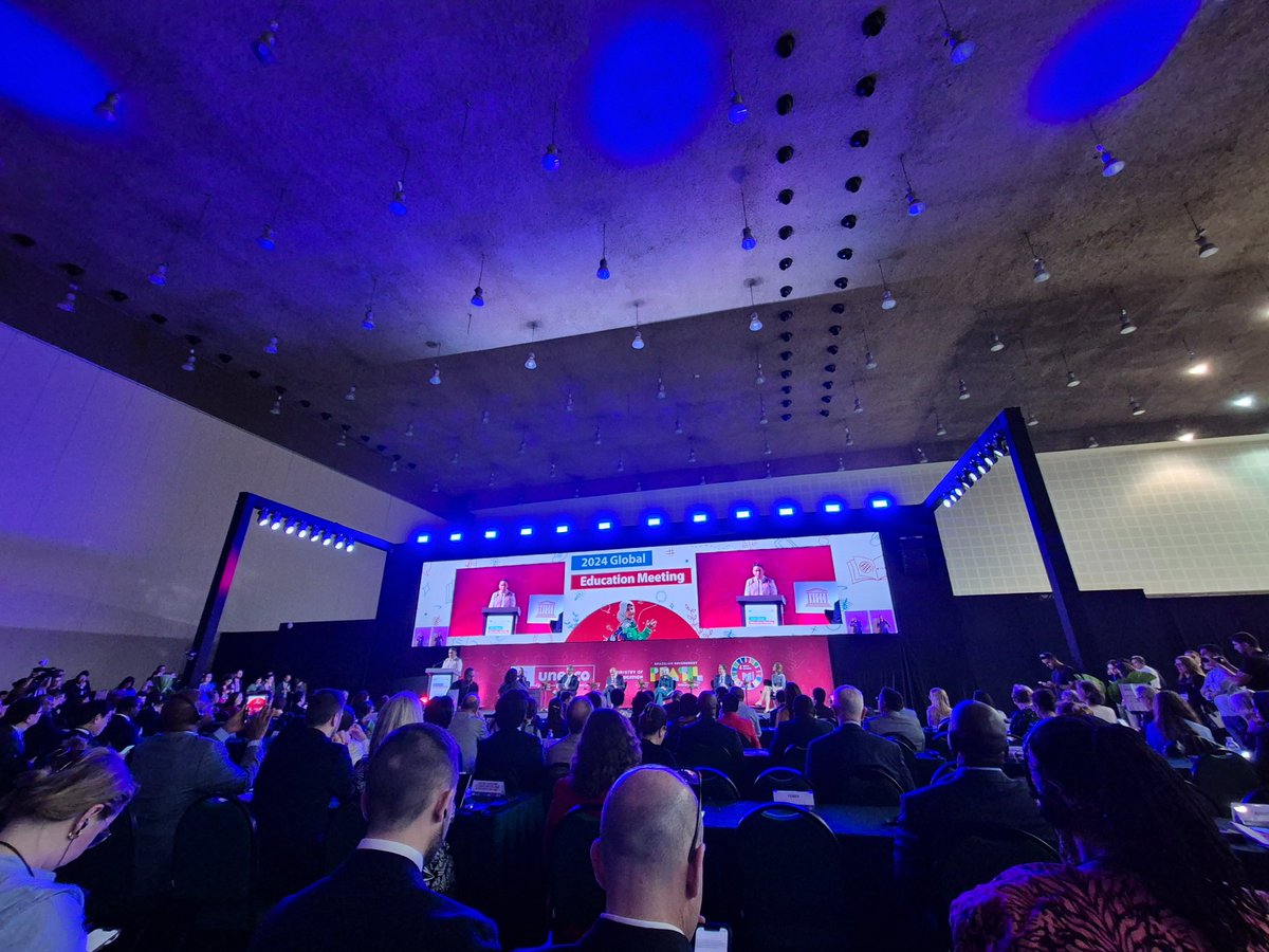 Latvia 🇱🇻 joins the Global Education Meeting 2024 in Fortaleza, Brazil 🇧🇷☀️ <a href="/Education2030UN/">Education 2030</a>  to discuss the transformative role of education in promoting global priorities - peace, sustainability, digital transformation, equity and inclusion.