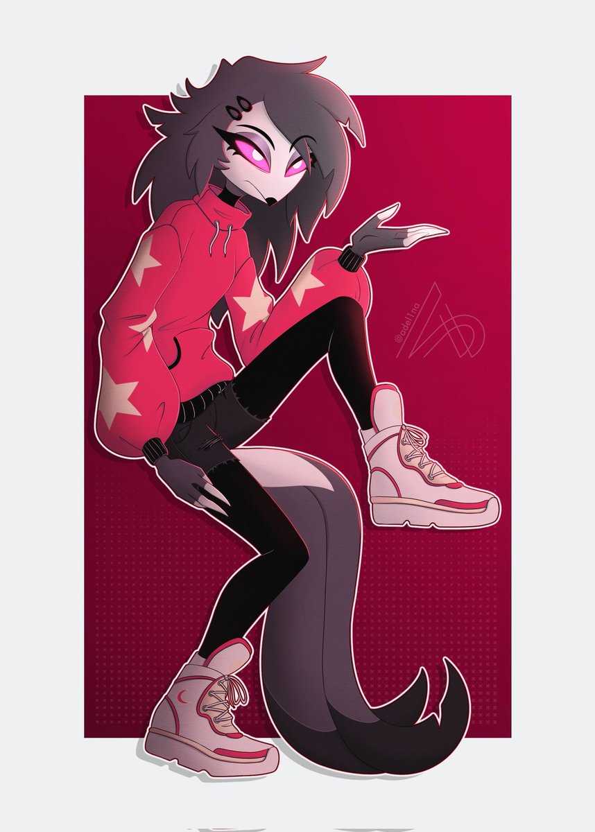 adel1na_art's tweet photo. Here is my contribution for the collab! ✨️
I had the honor of drawing Via, it was a lot of fun again! 🥰
#HelluvaBossOctavia #HelluvaBoss https://t.co/J502gn8QPK