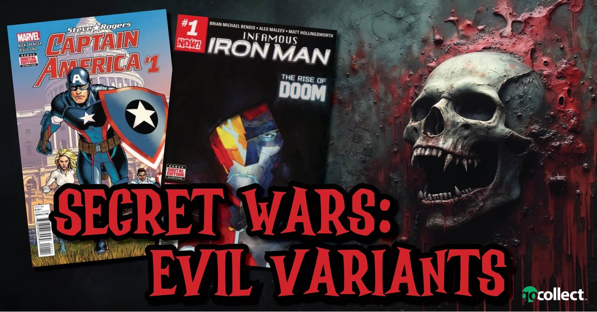 gocollect's tweet photo. With Robert Downey Jr. confirmed to return to the #MCU as a villainous version of Tony Stark who becomes Dr. Doom, it comes  as no surprise that we've heard Chris Evans will also return in Avengers: Secret Wars as Captain Hydra. 
https://t.co/8IKJTNurpH https://t.co/C1lRzzzm3R