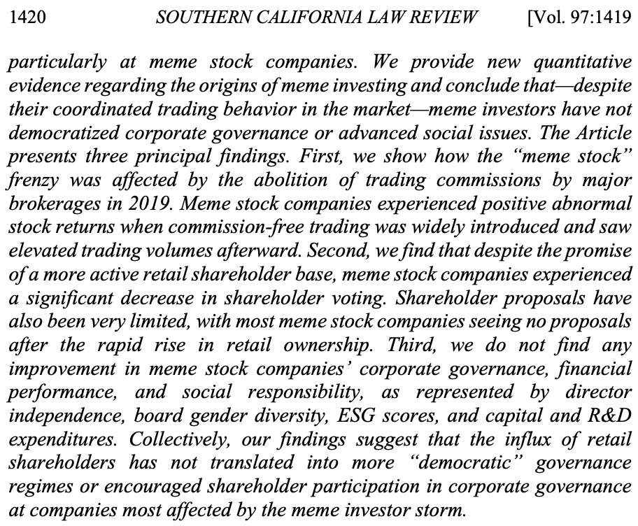 Southern California Law Review (@scallrev) on Twitter photo Presenting “Meme Corporate Governance” by <a href="/DhruvChandAgga1/">Dhruv Chand Aggarwal</a>, <a href="/ProfAlbertChoi/">Albert Choi</a> & Yoon-Ho Alex Lee
Read Here: southerncalifornialawreview.com/2024/10/31/mem… Presenting “Meme Corporate Governance” by <a href="/DhruvChandAgga1/">Dhruv Chand Aggarwal</a>, <a href="/ProfAlbertChoi/">Albert Choi</a> & Yoon-Ho Alex Lee
Read Here: southerncalifornialawreview.com/2024/10/31/mem…