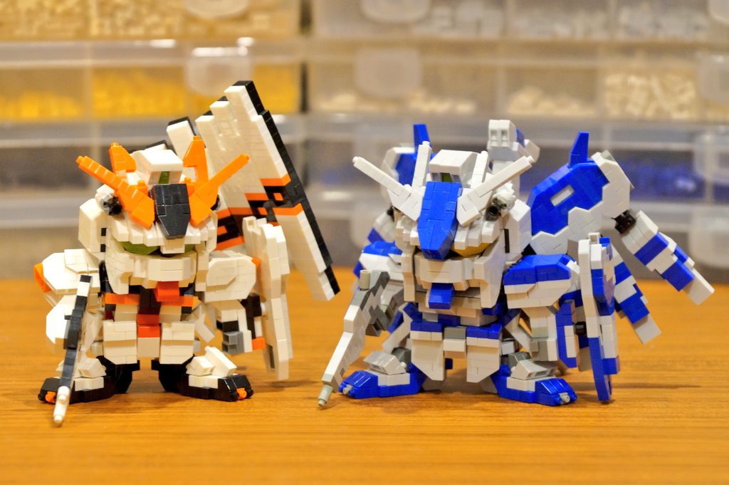 nemyralas's tweet photo. お久しぶりです。感謝を込めて新作…と言いたいところですが、前回のナノ展用に作ったνガンダムです。前回は急病で大迷惑をおかけしました。。今回は陰ながら応援しております。

ナノ展2024
日程：11/2(土)～3(日)
場所：オレンジギャラリー
入場無料
https://t.co/olurlAK3je

#ナノ展 #ナノブロック https://t.co/7dYhMYJHen
