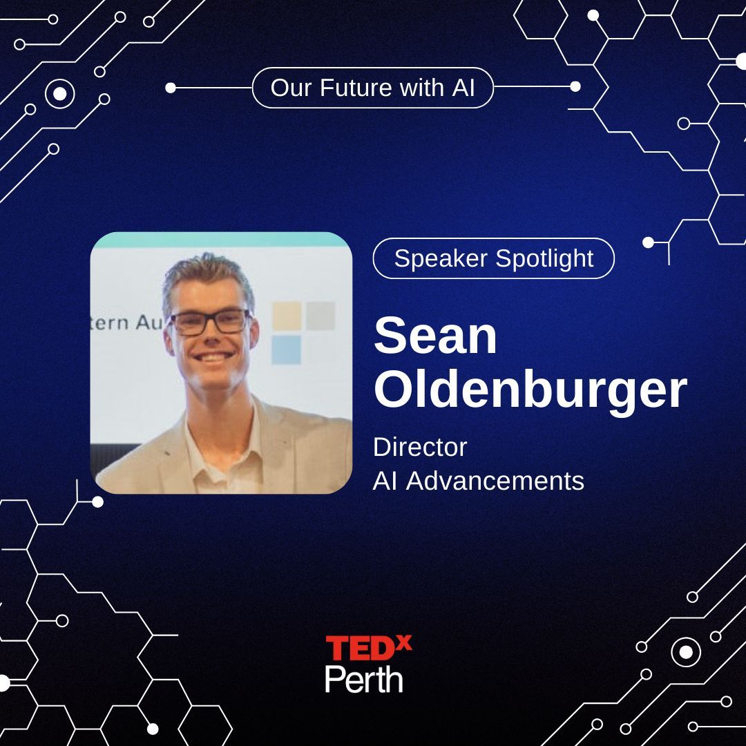📣 Excited to announce Sean Oldenburger, Director of AI Advancements, as our next TEDxPerth Salon 2024 speaker! 

Sean will share how startups can leverage AI to innovate and thrive 🚀

Don’t miss it! Follow us for event updates.

#TEDxPerth #AI #Startups #Innovation