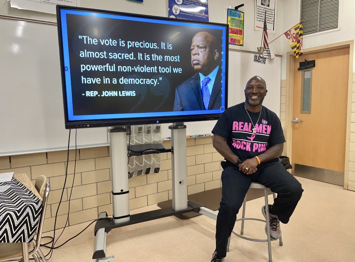 Today my students asked me what was I for Halloween. I said, “A voter that supports #Cancer Awareness.” (I teach middle school students so I left it at Cancer).