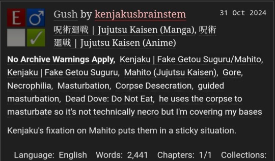 Gamers I can finally share my fun little number for the <a href="/MahitoEvents/">Mahito Zine: Mortal Whims 🔞 Oct 31</a> zine! I'm super proud of the boundaries I tried to push and I feel like I represented Getomahi well on this blessed day. Check out Gush and the rest of the Mortal Whims zine today!

archiveofourown.org/works/60222148