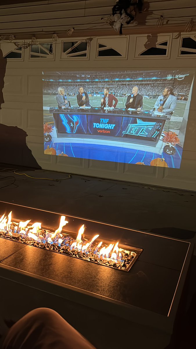 Fire, football and some candy.  Best way to celebrate Halloween.