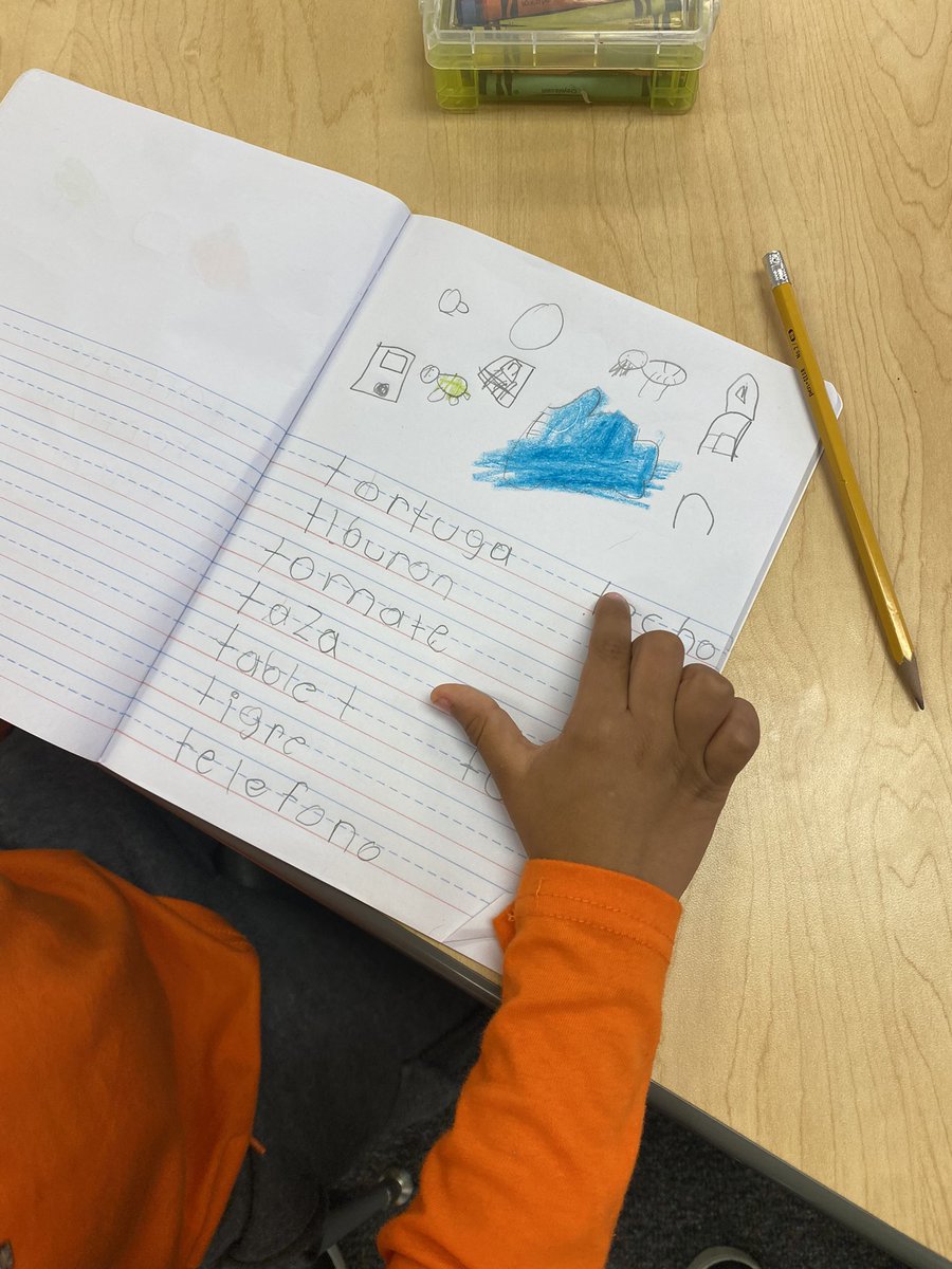 Look at this kindergarten journal! <a href="/ECISD_Bil_ESL/">ECISD Bilingual & ESL Department 🌎</a>