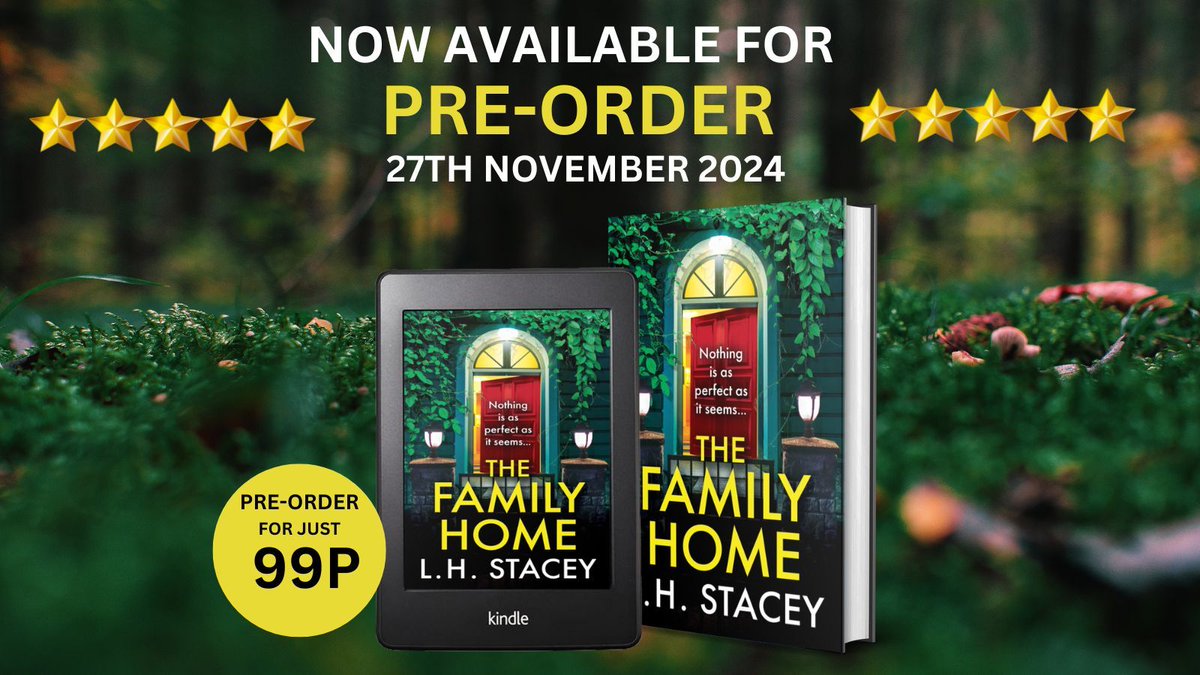 LyndaStacey's tweet photo. THE FAMILY HOME 
Available for pre-order 
📘  99p DEAL 📕 
USA https://t.co/BohViE2Hxr 
UK https://t.co/Fw2eKtNBI8 
#Audible #Amazon #writingcommmunity #booktoc #amwriting #thriller #suspense #0.99p https://t.co/JM7oTi49ll