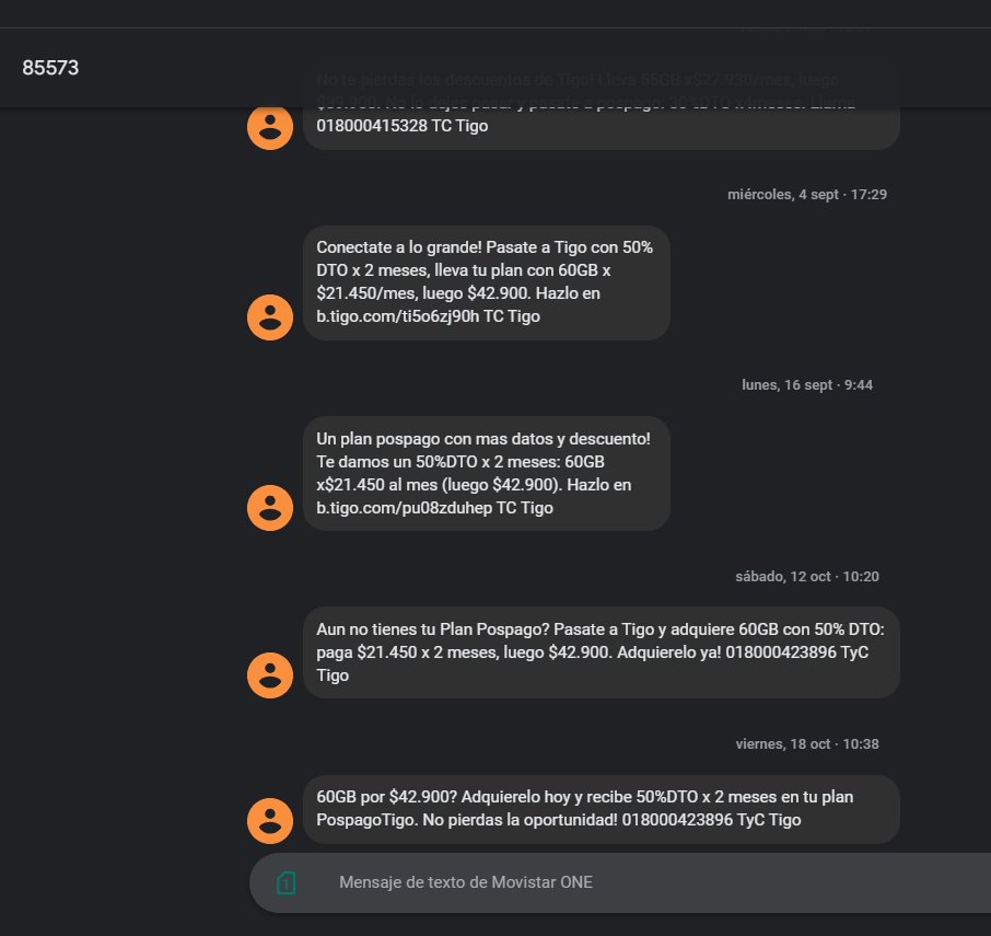 Buenas noches <a href="/sicsuper/">Superintendencia de Industria y Comercio 🇨🇴</a>, qué puedo hacer para que <a href="/Tigo_Colombia/">Tigo Colombia</a> no me mande estos molestos mensajes de texto? Dicho sea de paso JAMÁS he tenido ningún servicio con esa empresa. De dónde obtuvieron mi numero para enviar estos molestos mensajes?